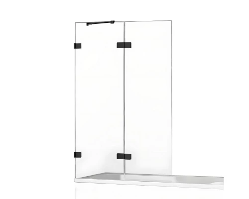 Шторка для ванны NEW TRENDY AVEXA BLACK 120x150 EXK-1986 L (черный) Elit-san.ru