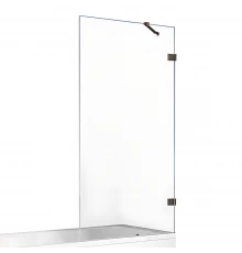 Шторка для ванны NEW TRENDY AVEXA GUNMETAL BRUSHED 60x150 EXK-3516 (оружейная сталь)