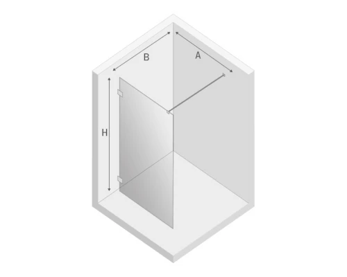 Душевое ограждение NEW TRENDY EVENTA 150x200 EXK-4625 (хром) Elit-san.ru