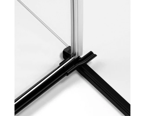 Душевое ограждение NEW TRENDY REFLEXA BLACK L 110x80x200 EXK-4950 (черный) Elit-san.ru