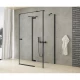 Душевое ограждение NEW TRENDY REFLEXA BLACK L 90x90x200 EXK-5013 (черный) Elit-san.ru