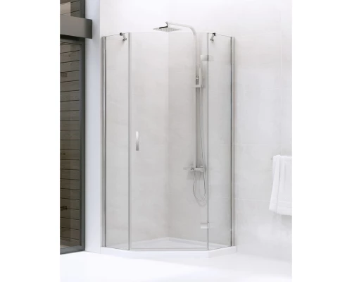 Душевое ограждение NEW TRENDY NEW AZURA R 80x80x195 K-0560 (хром) Elit-san.ru