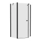 Душевое ограждение NEW TRENDY NEW SOLEO BLACK 100x80x195 K-0614 (черный) Elit-san.ru