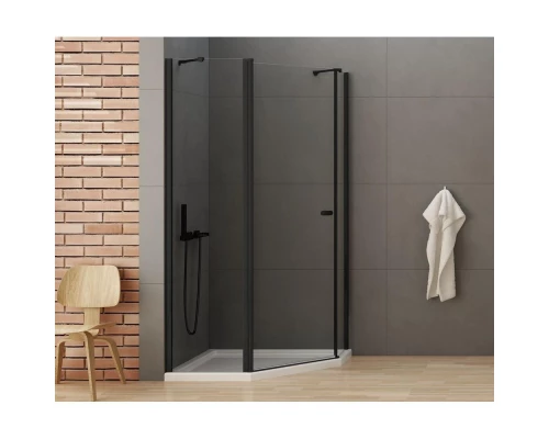Душевое ограждение NEW TRENDY NEW SOLEO BLACK 100x80x195 K-0614 (черный) Elit-san.ru