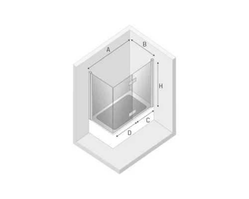 Шторка для ванны NEW TRENDY NEW SOLEO 120x70x140 P-0031/P-0024 R (хром) Elit-san.ru