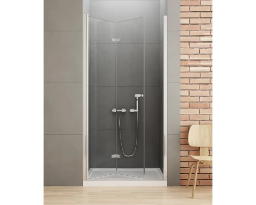 Дверь в нишу NEW TRENDY NEW SOLEO складные L 100x195 D-0135A (хром) Elit-san.ru