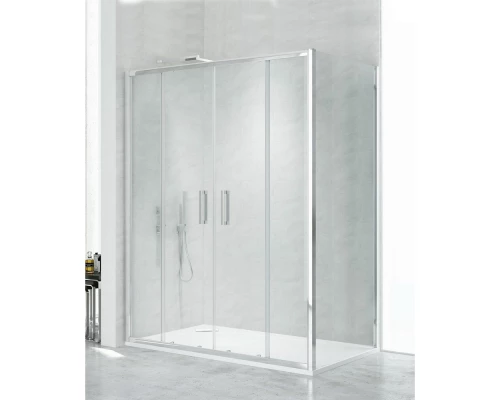 Душевое ограждение NEW TRENDY NEW CORRINA  150x80x195 D-0184A/D-0078B (хром) Elit-san.ru