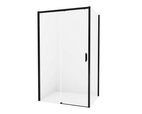 Душевое ограждение NEW TRENDY PRIME BLACK L 160x80x200 D-0328A/D-0128B (черный) Elit-san.ru