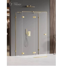 Душевое ограждение NEW TRENDY AVEXA GOLD SHINE L 100x90x200 EXK-2108 (золото)
