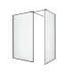 Душевое ограждение NEW TRENDY NEW MODUS BLACK 150x90x200 EXK-5665 (черный) Elit-san.ru