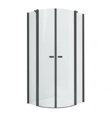 Душевое ограждение NEW TRENDY NEW SOLEO BLACK  100x100x195 K-0540 (черный)