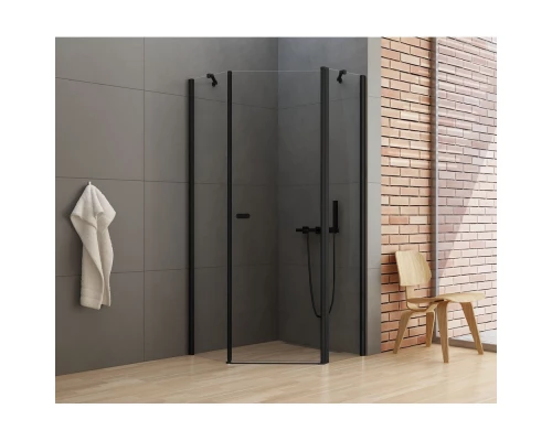 Душевое ограждение NEW TRENDY NEW SOLEO BLACK 90x90x195 K-0613 (черный) Elit-san.ru