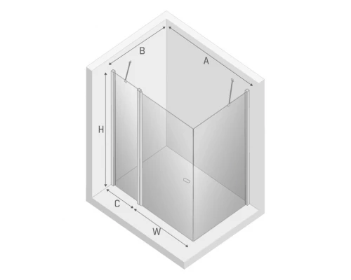 Душевое ограждение NEW TRENDY NEW SOLEO COPPER BRUSHED 100x90x195 K-1991 (брашированная медь) Elit-san.ru