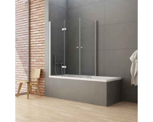 Шторка для ванны NEW TRENDY NEW SOLEO 120x70x140 P-0030/P-0024 L (хром) Elit-san.ru