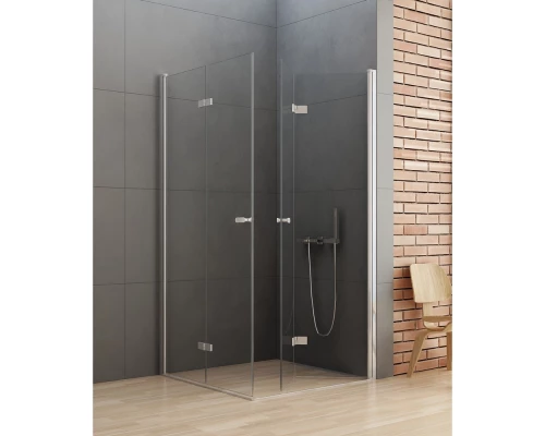 Душевое ограждение NEW TRENDY NEW SOLEO складные 2D 80x80x195 D-0148A/D-0152A (хром) Elit-san.ru