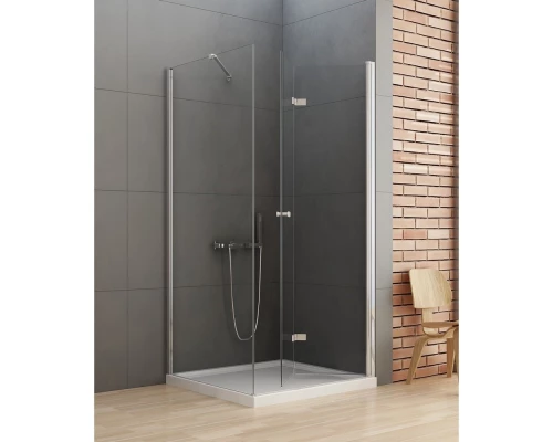 Душевое ограждение NEW TRENDY NEW SOLEO складные двери R 90x110x195 D-0153A/D-0150B (хром) Elit-san.ru