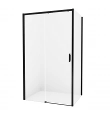 Душевое ограждение NEW TRENDY PRIME BLACK L 130x70x200 D-0322A/D-0127B (черный)