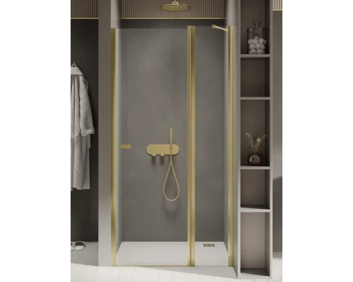 Дверь в нишу NEW TRENDY NEW SOLEO LIGHT GOLD 110x195 D-0484A (светлое золото) Elit-san.ru