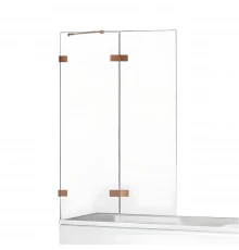 Шторка для ванны NEW TRENDY AVEXA COPPER BRUSHED 100x150 EXK-3808 L (брашированная медь)