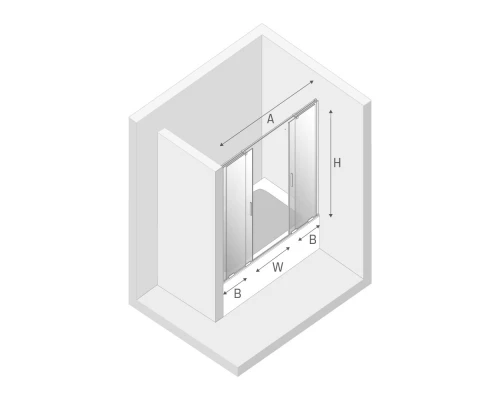 Шторка для ванны NEW TRENDY SMART LIGHT GOLD 170x150 EXK-4315 (светлое золото) Elit-san.ru