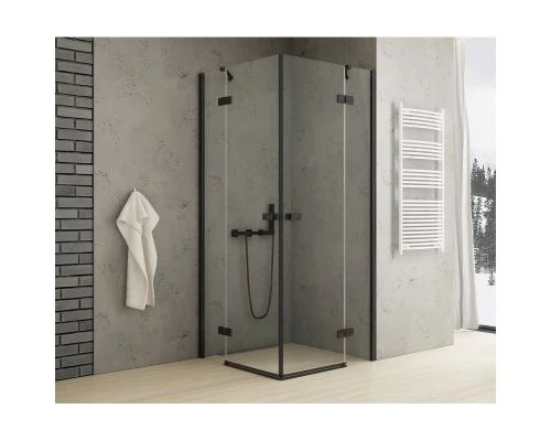 Душевое ограждение NEW TRENDY REFLEXA BLACK 120x90x200 EXK-4993 (черный) Elit-san.ru