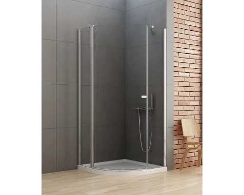 Душевое ограждение NEW TRENDY NEW SOLEO  100x100x195 K-0417 (хром) Elit-san.ru