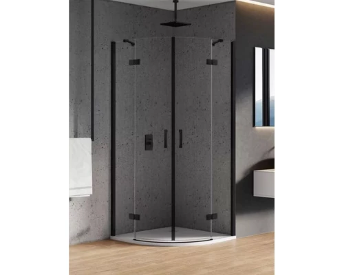 Душевое ограждение NEW TRENDY NEW MERANA BLACK 100x100x195 K-0537 (черный) Elit-san.ru