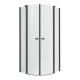 Душевое ограждение NEW TRENDY NEW SOLEO BLACK  90x90x195 K-0539 (черный) Elit-san.ru