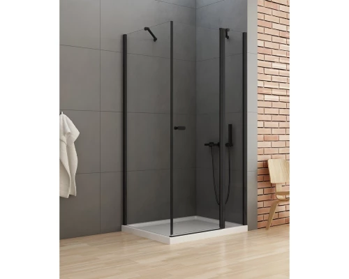 Душевое ограждение NEW TRENDY NEW SOLEO BLACK 90x100x195 K-0543 (черный) Elit-san.ru