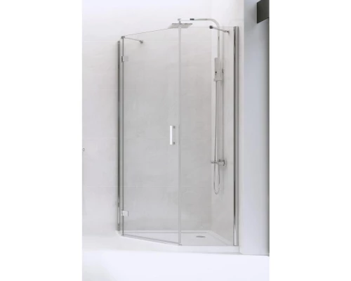 Душевое ограждение NEW TRENDY NEW AZURA R 100x80x195 K-0564 (хром) Elit-san.ru