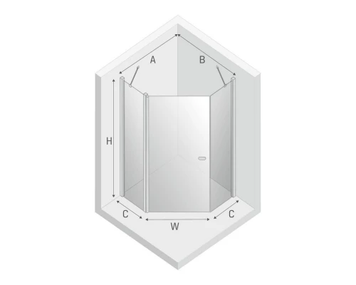 Душевое ограждение NEW TRENDY NEW SOLEO BLACK 80x80x195 K-0612 (черный) Elit-san.ru