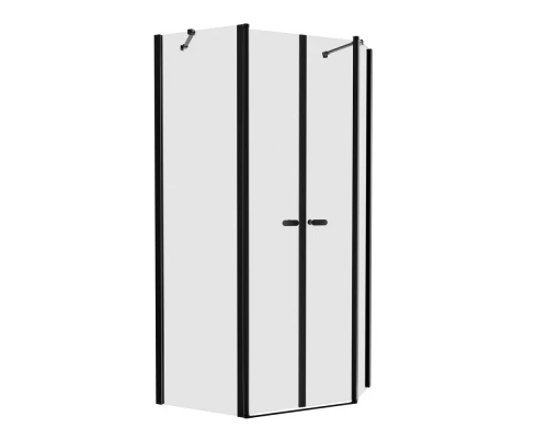 Душевое ограждение NEW TRENDY NEW SOLEO BLACK 100x80x195 K-0618 (черный) Elit-san.ru