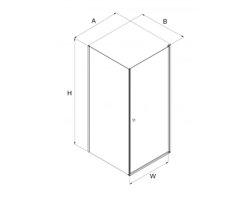 Душевое ограждение NEW TRENDY SUPERIA 90x80x195 K-0799 (хром) Elit-san.ru