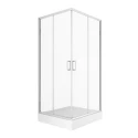 Душевое ограждение NEW TRENDY SUVIA с поддоном 90x90x201 ZS-0004 (хром) Душевое ограждение NEW TRENDY SUVIA с поддоном 90x90x201 ZS-0004 (хром)