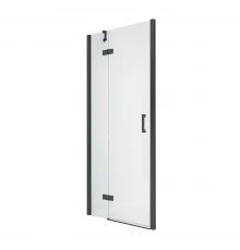 Дверь в нишу NEW TRENDY NEW RENOMA BLACK L 90x195 D-0195A (черный)