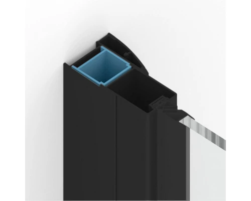 Душевое ограждение NEW TRENDY NEW RENOMA BLACK L 90x90x195 D-0203A/D-0111B (черный) Elit-san.ru