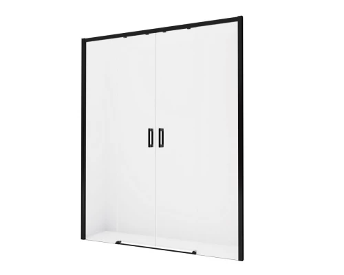 Дверь в нишу NEW TRENDY PRIME BLACK 200x200 D-0347A (черный) Elit-san.ru