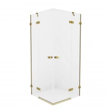 Душевое ограждение NEW TRENDY AVEXA GOLD BRUSHED 80x80x200 EXK-1776 (брашированное золото)