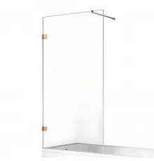 Шторка для ванны NEW TRENDY AVEXA GOLD BRUSHED 60x150 EXK-2005-WP (брашированное золото)