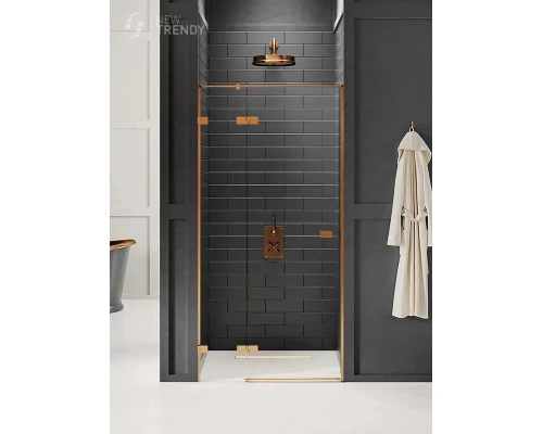 Дверь в нишу NEW TRENDY AVEXA COPPER BRUSHED 130x200 EXK-3541 (брашированная медь) Elit-san.ru