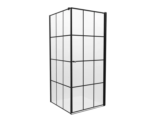 Душевое ограждение NEW TRENDY SUPERIA BLACK 90x90x195 P K-0605 Elit-san.ru
