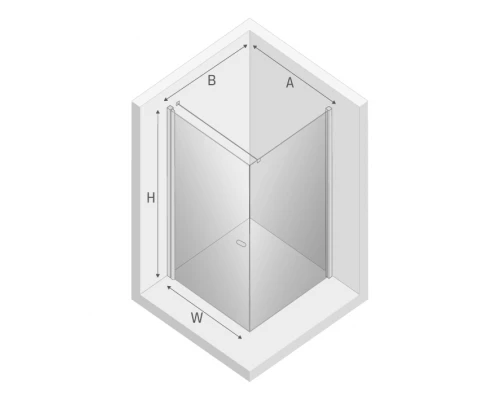 Душевое ограждение NEW TRENDY NEW SOLEO COPPER BRUSHED 90x90x195 K-2295-WP (брашированная медь) Elit-san.ru