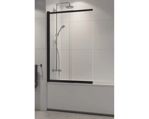 Шторка для ванны NEW TRENDY SENSI BLACK 100x150 P-0046 (черный) Elit-san.ru