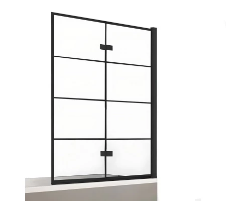 Шторка для ванны NEW TRENDY NEW SOLEO BLACK 100x140 P-0050 R (черный) Elit-san.ru