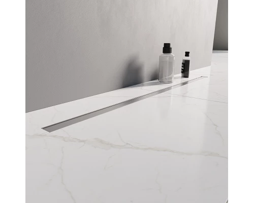 Душевой трап NEW TRENDY CHROME BRUSHED 90 см OL-0089 (нерж. сталь) Elit-san.ru