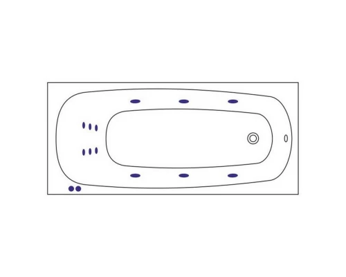 Ванна WHITECROSS Layla 180x80 LINE (белый) Elit-san.ru