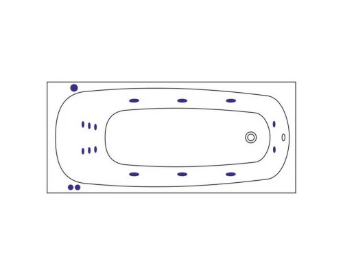 Ванна WHITECROSS Layla 180x80 SMART (белый) Elit-san.ru