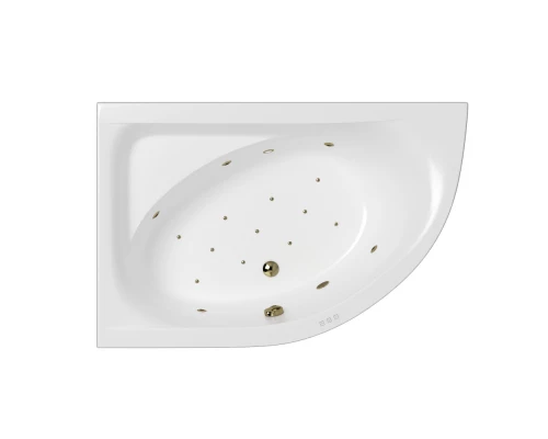 Ванна WHITECROSS Aquarella 170x110 (левая) "RELAX" (бронза)