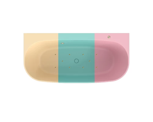 Ванна WHITECROSS Make 170x80 RAL "AERO" (золото) иск. камень