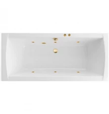 Ванна EXCELLENT Aquaria Lux Slim 180x80 "SOFT" (золото)